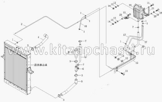 Патрубок расширительного бака FOTON-1093 1106913380004